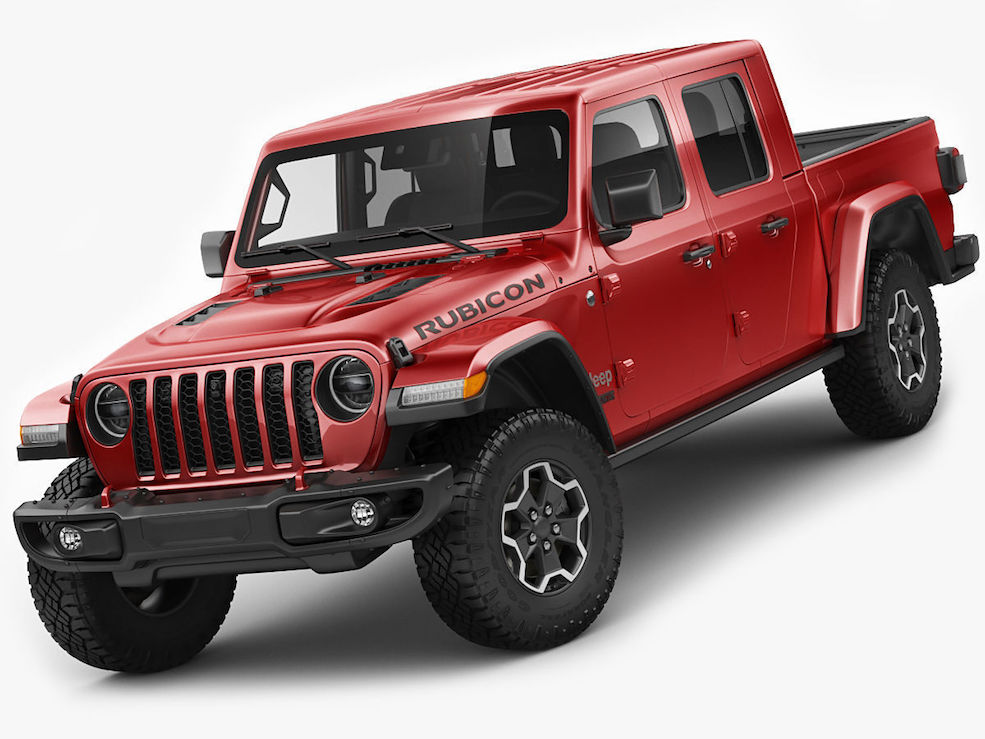 吉普牧马人越野汽车C4D模型 Jeep Gladiator Rubicon 2020 3D Model - C4D之家 - 1.jpg