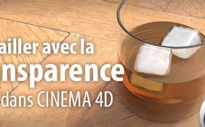 C4D制作一杯泡着冰块的酒杯Tuto.com - Materiaux verre, liquide et ses glaçons