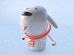 卡通小狗玩偶模型 Dog