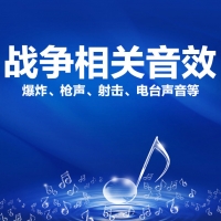 146个战争相关的音效素材（打仗、枪声、爆炸、电台等）