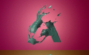 C4D 字母A-Z布料撕裂工程EXPLODE ALPHABET