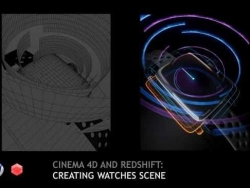 C4D搭配Redshift渲染器制作智能手表建模渲染教程(含英文字幕)