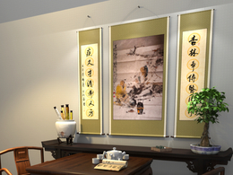 古代中堂三维效果图（C4D渲染）