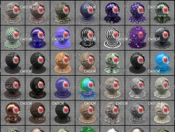 150组C4D Redshift渲染器4K材质预设包V2