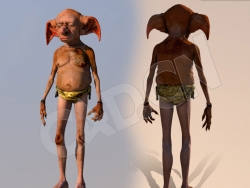 大耳朵小精灵大鼻子变异人C4D模型
