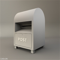 C4D UI设计作品：信箱 Post 带材质小图标