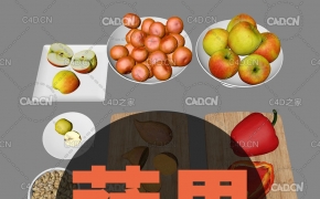 瓜果蔬菜C4D模型预设