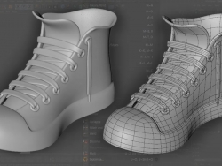 C4D平板运动鞋建模视频教程 3D Shoe Modeling - Cinema 4D Modeling Tutorial