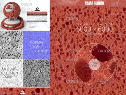 橡胶泡沫海绵贴图素材 3DOcean – Foam Rubbe Texture free下载