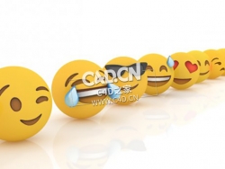 11个三维立体emojis表情模型