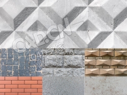 100幅墙面砖墙石墙水泥墙贴图素材合集 Stone Age II – 100 Stone Textures Envato