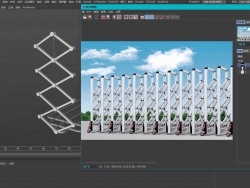 【C4D 产品绑定】伸缩晾衣机 绑定教程