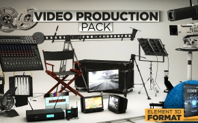 C4D影视制作设备3D模型合辑 The Pixel Lab Video Production Pack