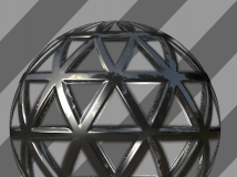 C4D三角金属网格材质 Triangular grid