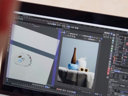 C4D Redshift超写实产品渲染教程-商业广告级玻璃塑料织物材质灯光设置全流程教学Domestika - 3D Design for Commercials with Cinema 4D and Redshift
