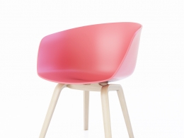北欧风格洽谈椅 简约现代休闲椅 餐椅C4D模型 Hay About A Chair