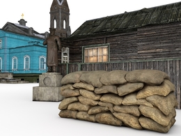 105套C4D《红色管弦乐队2》（斯大林格勒英雄）射击游戏建筑模型