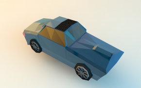 多边形汽车C4D模型 Race Car