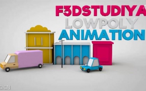 C4D低面建筑汽车建模及动画教程 Low Poly modeling and animation in Cinema 4D