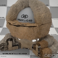 vray for c4d材质：Procedural Sand