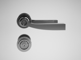 简约门把手与锁C4D模型下载 Door model