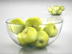 苹果碗水果玻璃碗 apple bowl