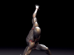 电子人MAYA绑定模型 cyborg 3d model