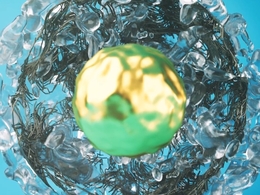 C4D使用OCTANE RENDER和X-Particles渲染液体圆球创意教程