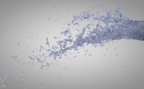 Cinema 4D使用的X-Particles2.5粒子插件创建的真实水液体冲洗效果教程