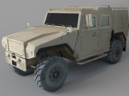 军用越野车C4D模型 Eagle kokpit