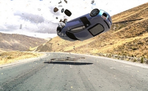 C4D模拟小汽车发生交通事故实用进阶教程 car accident Dynamics