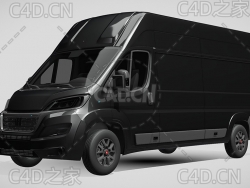 菲亚特汽车ducato杜卡托面包车2022款C4D汽车模型下载
