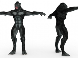 狼人C4D模型 Lycan 3d model