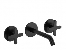 线条三孔壁挂式龙头水龙头3D模型素材下载Linea Az 34 3-Hole Tap Wall-Mounted Mixer
