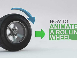 C4D轮胎旋转动画教程 The Fundamentals of Animating a Rolling wheel in C4D