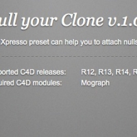 C4D克隆预设：Null your Clone v.1.0